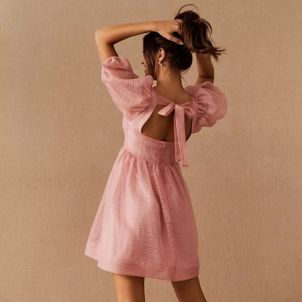 BHLDN x Free People Pink Alaine Dress 6 NWT